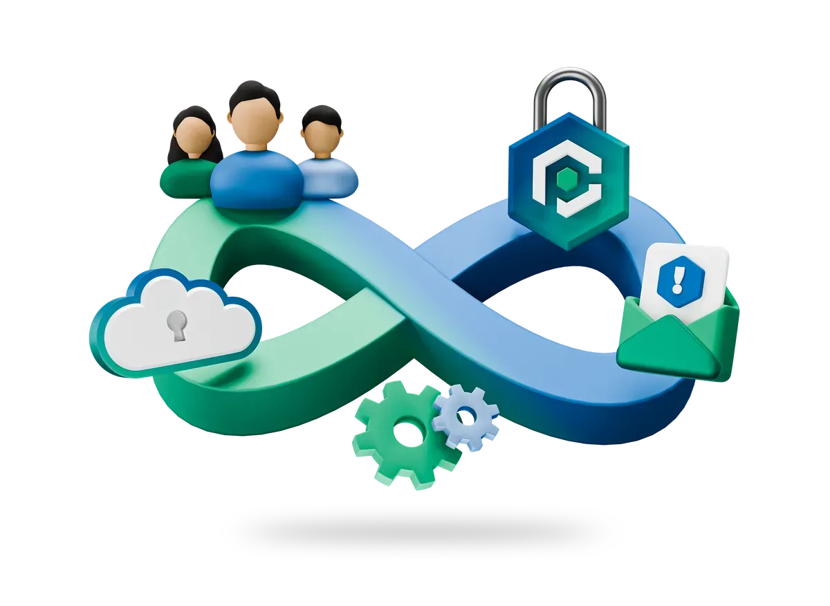 3D illustration of SOC as a Service consumed on a monthly subscription